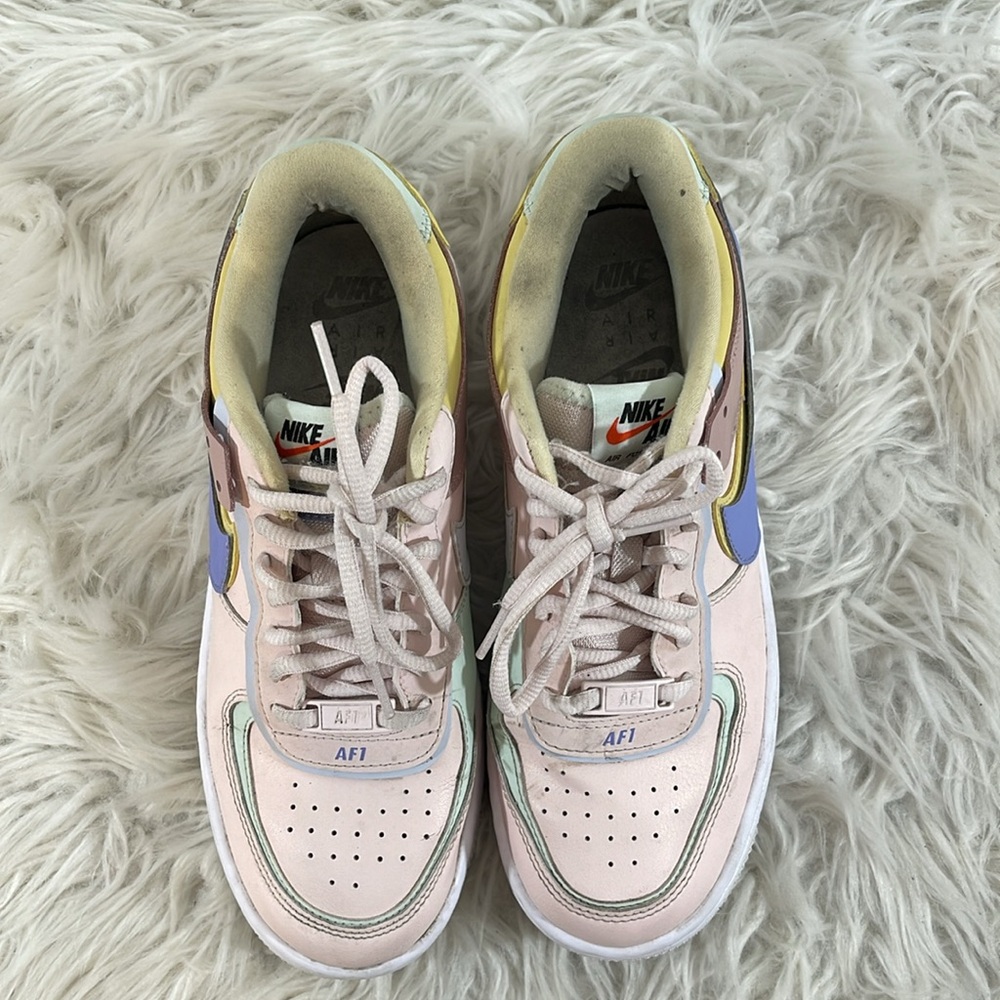 Nike Womens Air Force 1 Shadow Shoes CI0919-600 Size 8 Light Soft Pink Sneakers - Picture 3 of 12